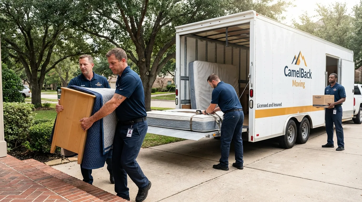 Crew loading residential truck for cross-state move from Berea, KY